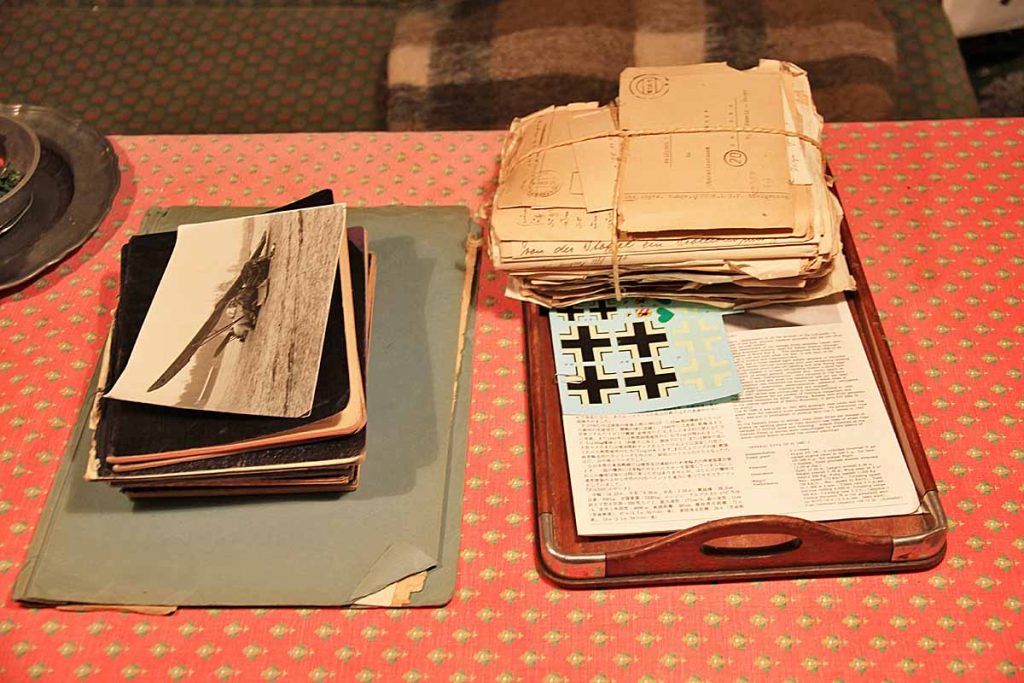 Plenty of material relevant to the Fw 190 Fighting Over Southern Italy and Courland books. Diaries, photos, many letters between father and son, often containing stories and information from the frontline.